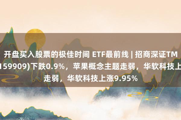 开盘买入股票的极佳时间 ETF最前线 | 招商深证TMT50ETF(159909)下跌0.9%，苹果概念主题走弱，华软科技上涨9.95%