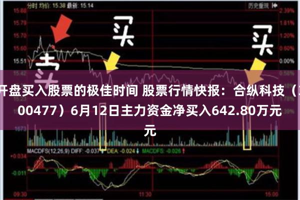 开盘买入股票的极佳时间 股票行情快报：合纵科技（300477）6月12日主力资金净买入642.80万元