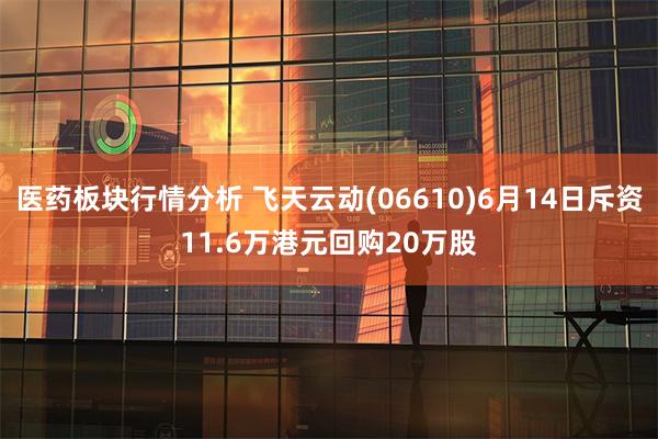 医药板块行情分析 飞天云动(06610)6月14日斥资11.6万港元回购20万股