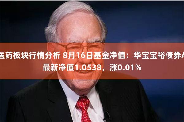 医药板块行情分析 8月16日基金净值：华宝宝裕债券A最新净值1.0538，涨0.01%