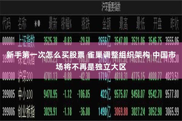 新手第一次怎么买股票 雀巢调整组织架构 中国市场将不再是独立大区