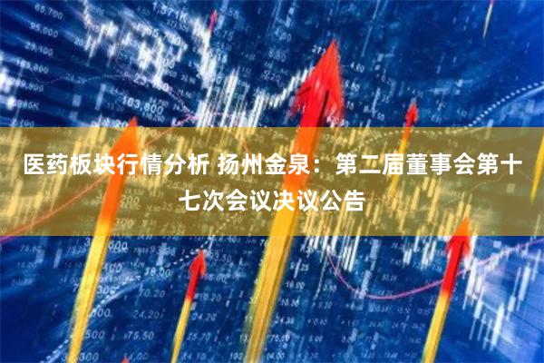 医药板块行情分析 扬州金泉：第二届董事会第十七次会议决议公告